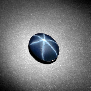 2.91克拉天然星光蓝宝石，椭圆形切割，9.7×7.2毫米，不透明