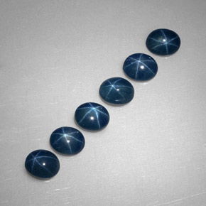 天然星光蓝宝石，透明，5.3×4.2毫米，透明/半透明