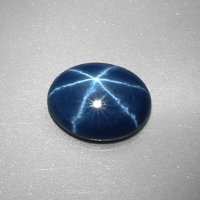 2.34克拉天然星光蓝宝石，椭圆形切割，9.3×7.2毫米，不透明
