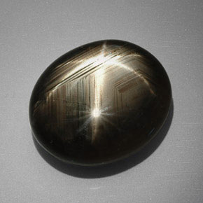 32.74克拉天然星光蓝宝石，椭圆形切割，不透明