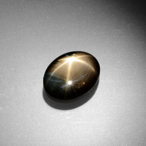 4.60克拉天然星光蓝宝石,椭圆形,不透明