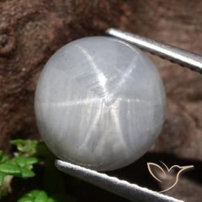 8.96克拉天然星光蓝宝石，圆形的，不透明