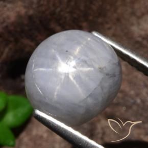 5.35克拉天然星光蓝宝石，椭圆形，不透明