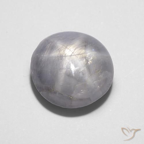 7.88ct 天然 浅灰色 星光蓝宝石, 椭圆形, 不透明