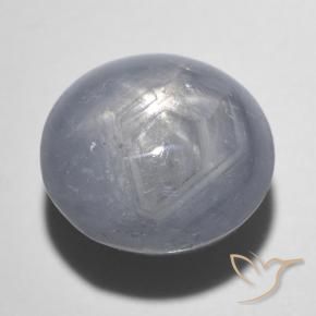 7.06克拉天然星光蓝宝石，椭圆形，不透明