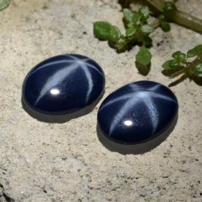 4.31天然星光蓝宝石，椭圆形切割，9.3×7毫米，不透明