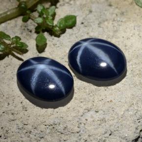 4.31天然星光蓝宝石，椭圆形切割，9.3×7毫米，不透明