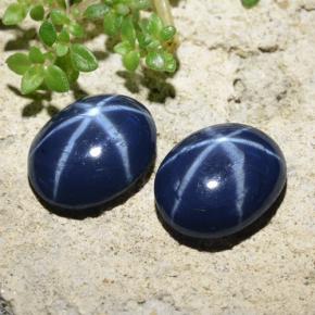 4.28天然星光蓝宝石，椭圆形切割，9.5×7.7毫米，不透明