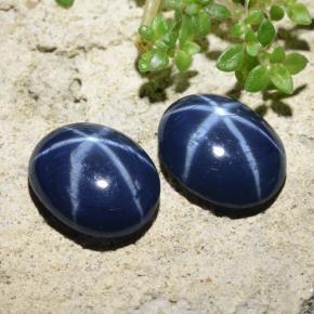 4.28天然星光蓝宝石，椭圆形切割，9.5×7.7毫米，不透明