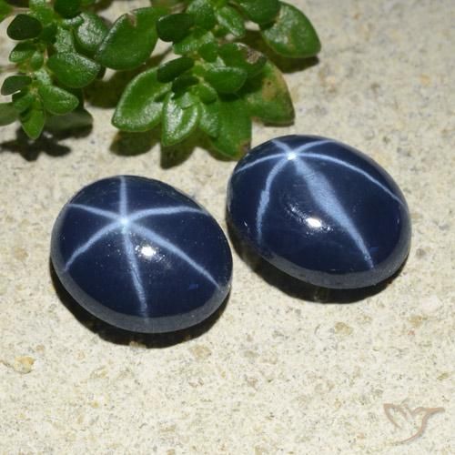 4.75天然星光蓝宝石，椭圆形切割，8.5×7.3毫米，不透明