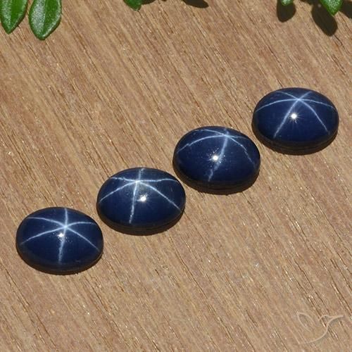 5.23克拉天然星光蓝宝石，椭圆形，不透明
