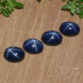 4.52克拉天然星光蓝宝石，椭圆形，不透明