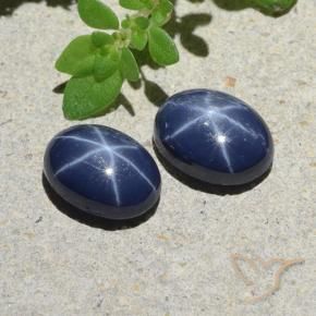 2.72克拉天然星光蓝宝石，椭圆形切割，不透明