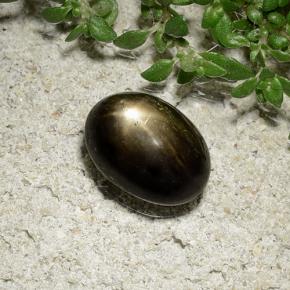 2.41克拉天然星光蓝宝石，椭圆形切割，不透明