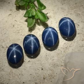 2.84克拉天然星光蓝宝石，椭圆形，不透明