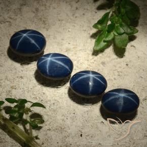 5.89克拉天然星光蓝宝石，椭圆形，不透明