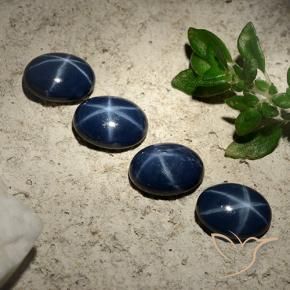 3.92克拉天然星光蓝宝石，椭圆形，不透明