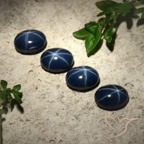 5.48克拉天然星光蓝宝石，椭圆形，不透明