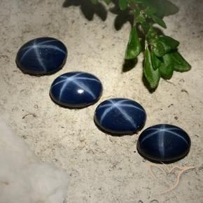 3.50克拉天然星光蓝宝石，椭圆形，不透明