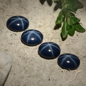 3.27克拉天然星光蓝宝石，椭圆形，不透明