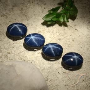 3.64克拉天然星光蓝宝石，椭圆形，不透明