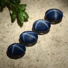 3.37克拉天然星光蓝宝石，椭圆形，不透明