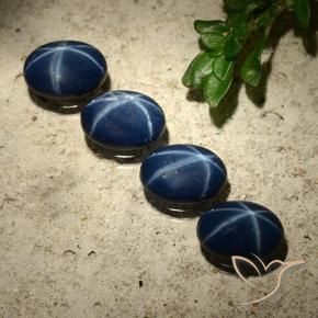 3.37克拉天然星光蓝宝石，椭圆形，不透明