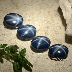 2.92克拉天然星光蓝宝石，椭圆形，不透明