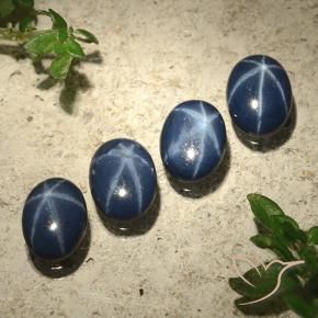 3.44克拉天然星光蓝宝石，椭圆形，不透明