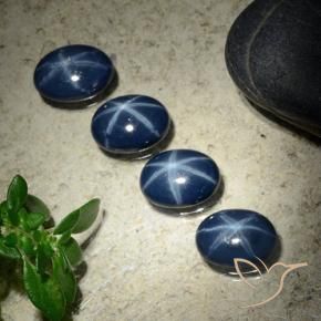 4.20克拉天然星光蓝宝石，椭圆形，不透明