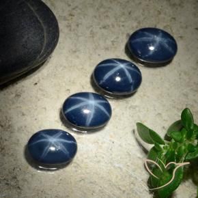 4.20克拉天然星光蓝宝石，椭圆形，不透明