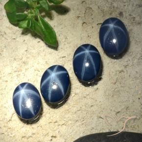 2.84克拉天然星光蓝宝石，椭圆形，不透明