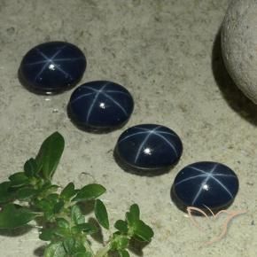 3.36克拉天然星光蓝宝石，椭圆形，不透明