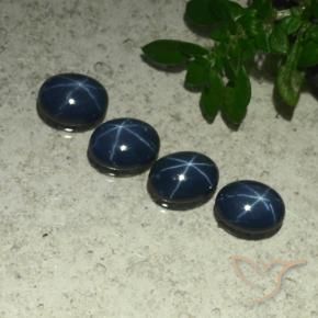 4.25克拉天然星光蓝宝石，椭圆形，不透明