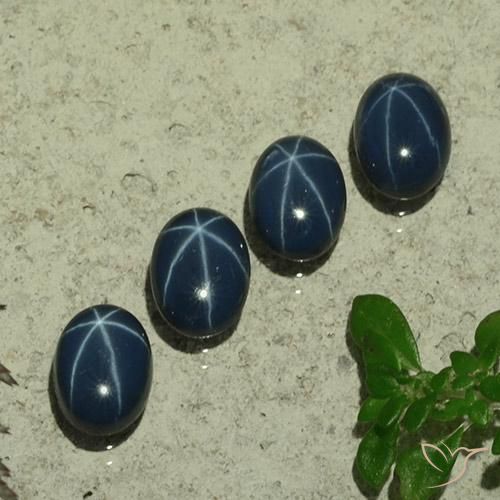5.11克拉天然星光蓝宝石，椭圆形，不透明