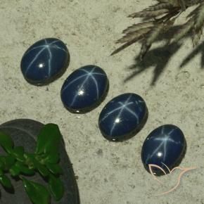 2.86克拉天然星光蓝宝石，椭圆形，不透明