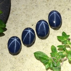4.34克拉天然星光蓝宝石，椭圆形，不透明