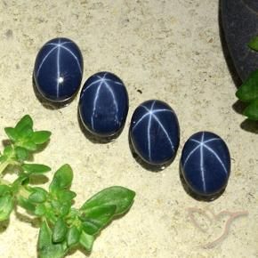 4.34克拉天然星光蓝宝石，椭圆形，不透明