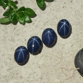 4.18克拉天然星光蓝宝石，椭圆形，不透明