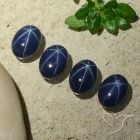 6.26克拉天然星光蓝宝石，椭圆形，不透明