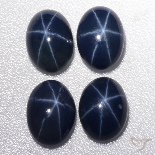 4.29克拉天然星光蓝宝石，椭圆形，不透明