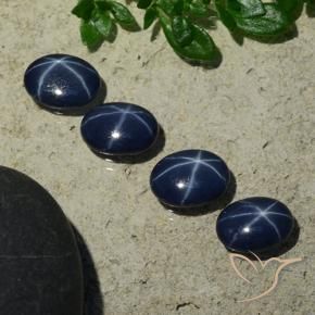3.34克拉天然星光蓝宝石，椭圆形，不透明