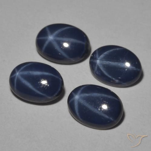 3.73克拉天然星光蓝宝石，椭圆形，不透明