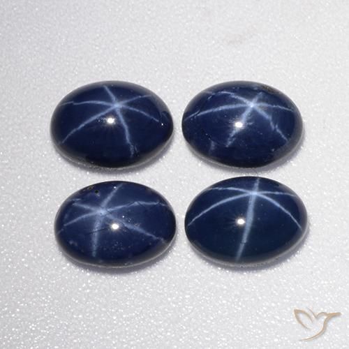 5.13克拉天然星光蓝宝石，椭圆形，不透明