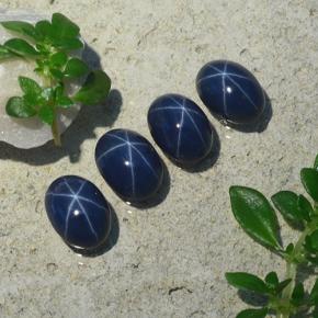 5.20天然星光蓝宝石，椭圆形切割，6.8×5毫米，不透明