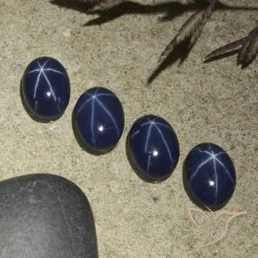 3.73克拉天然星光蓝宝石，椭圆形，不透明