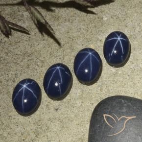 3.73克拉天然星光蓝宝石，椭圆形，不透明