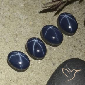 4.29克拉天然星光蓝宝石，椭圆形，不透明