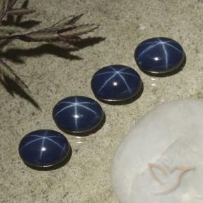 5.26克拉天然星光蓝宝石，椭圆形，不透明