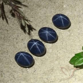 5.60克拉天然星光蓝宝石，椭圆形，不透明